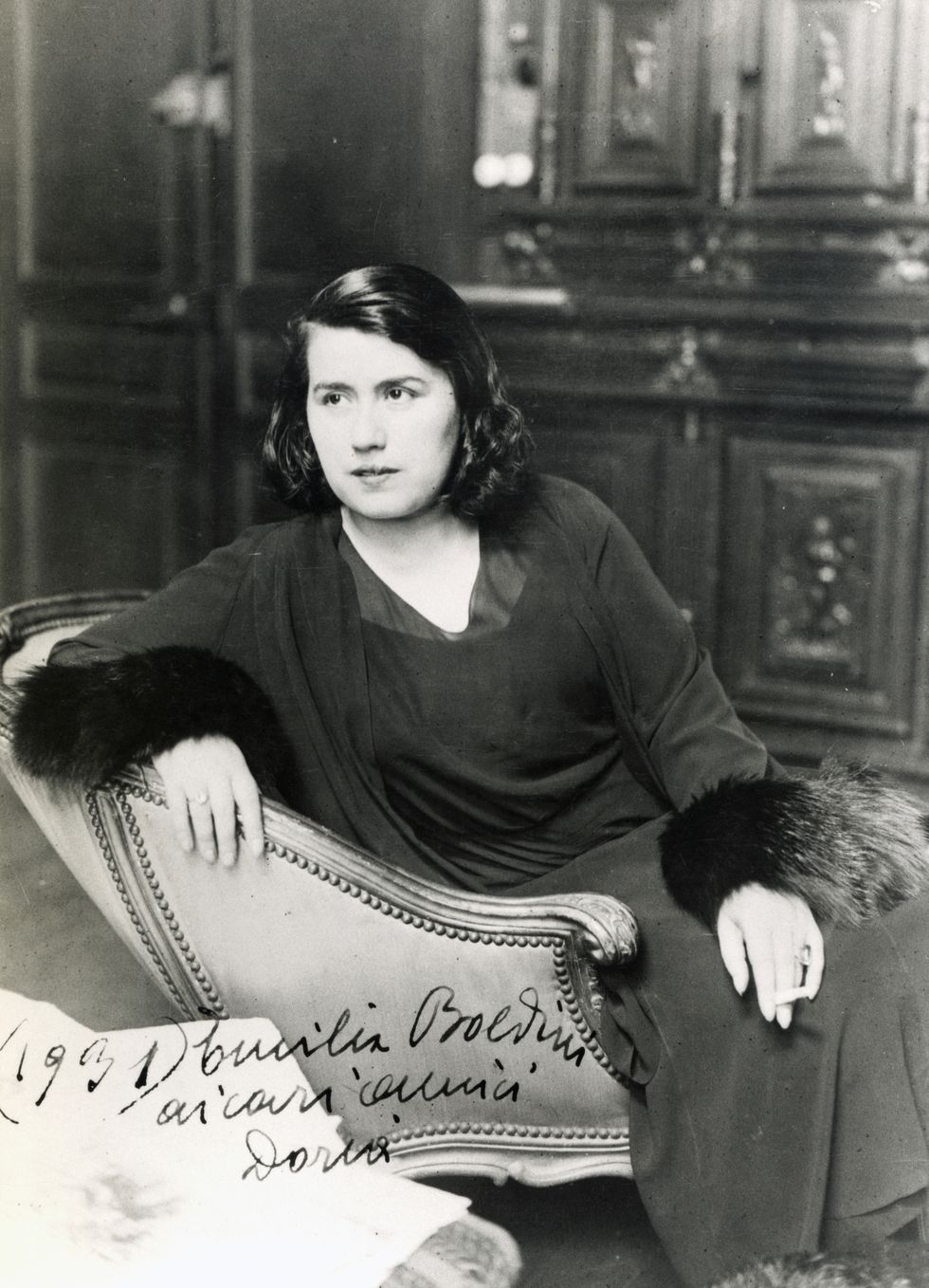 Emilia Cardona Boldini in Paris in 1931