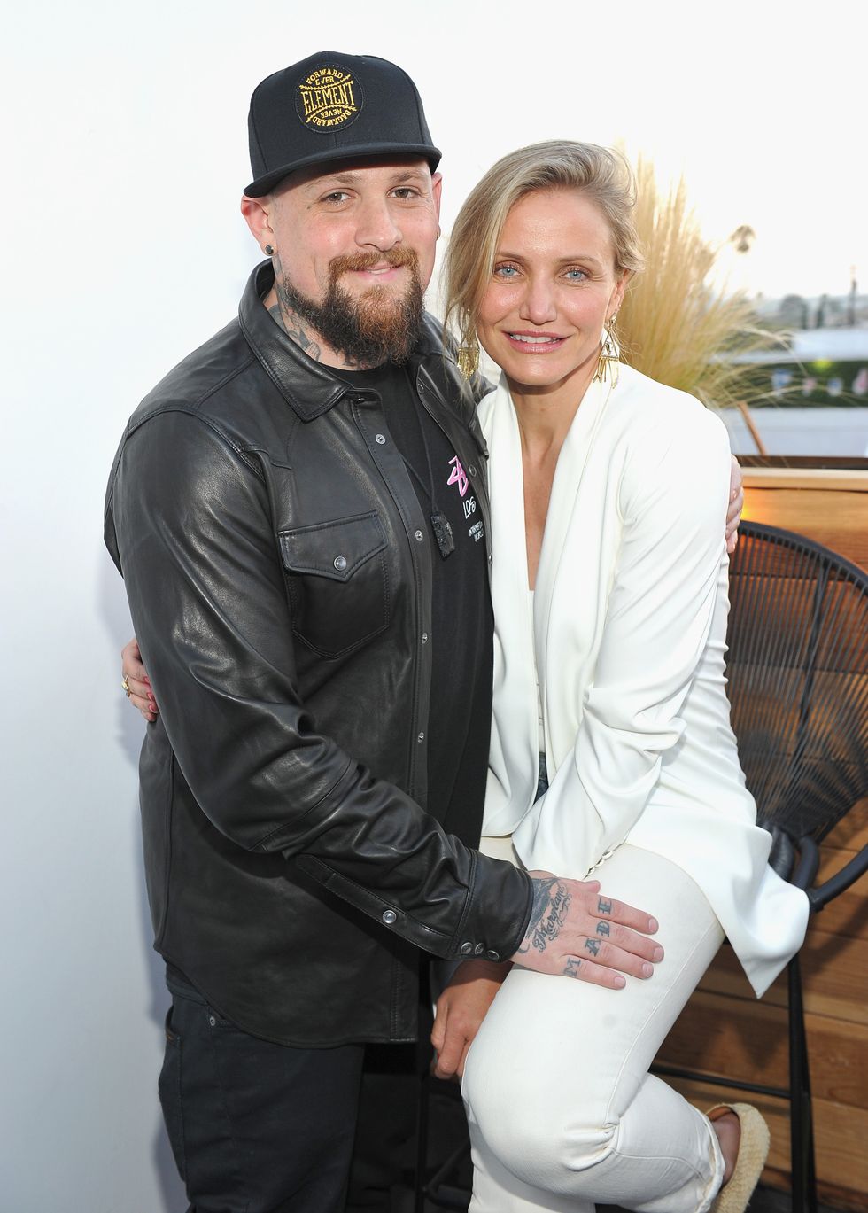 los angeles, ca   june 02  guitarist benji madden and actress cameron diaz attend house of harlow 1960 x revolve on june 2, 2016 in los angeles, california  photo by donato sardellagetty images for revolve