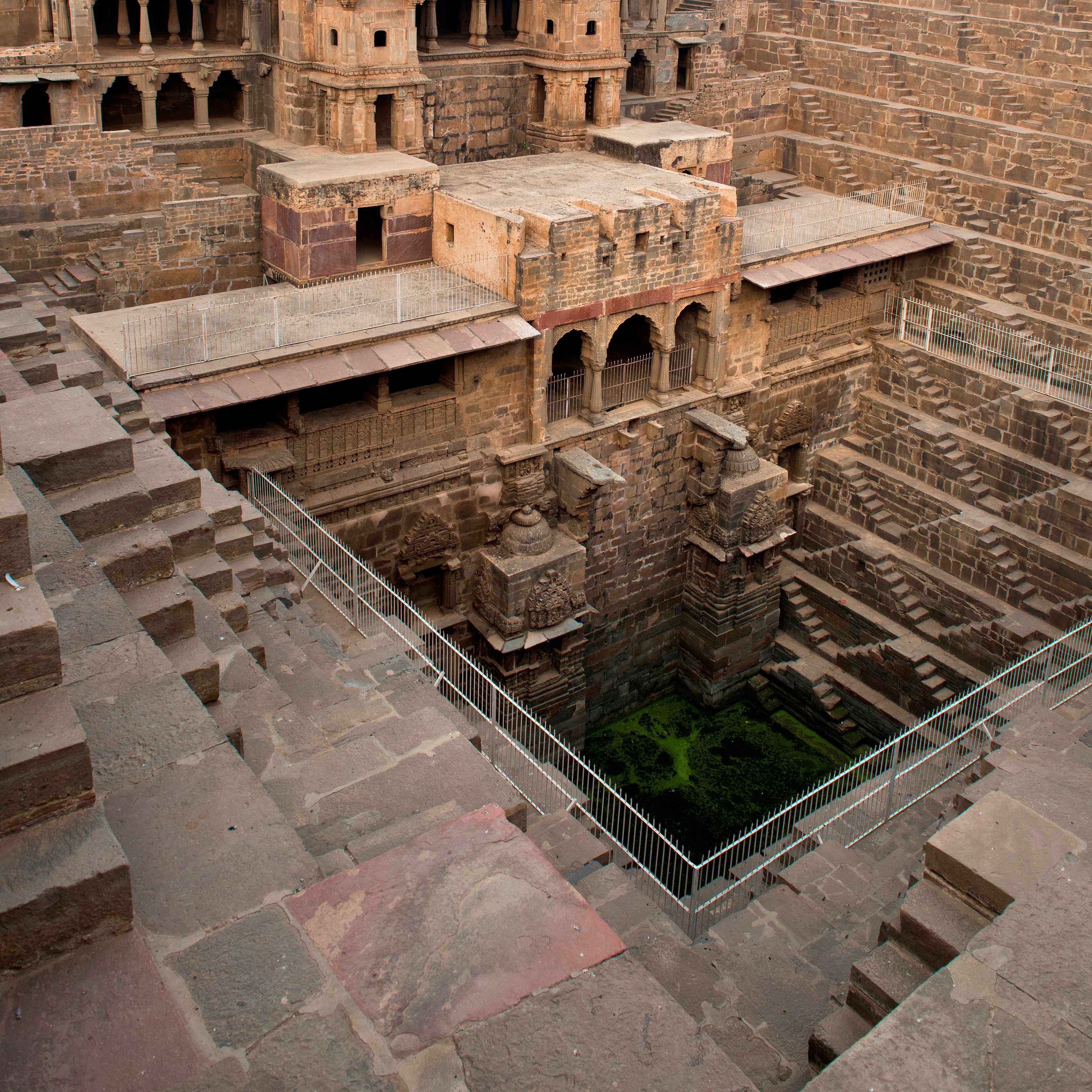 india rajasthan abhneri  water tank photo by hermes imagesagfuniversal images group via getty images