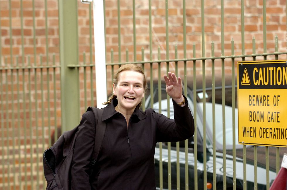 australia out cornelia rau arrives at a press conference in adelaide, 23 may 2005 the age picture by david mariuz photo by fairfax media via getty imagesfairfax media via getty images via getty images