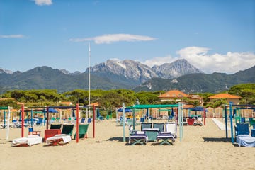 italy, toscana tuscany, forte dei marmi bathing establishment