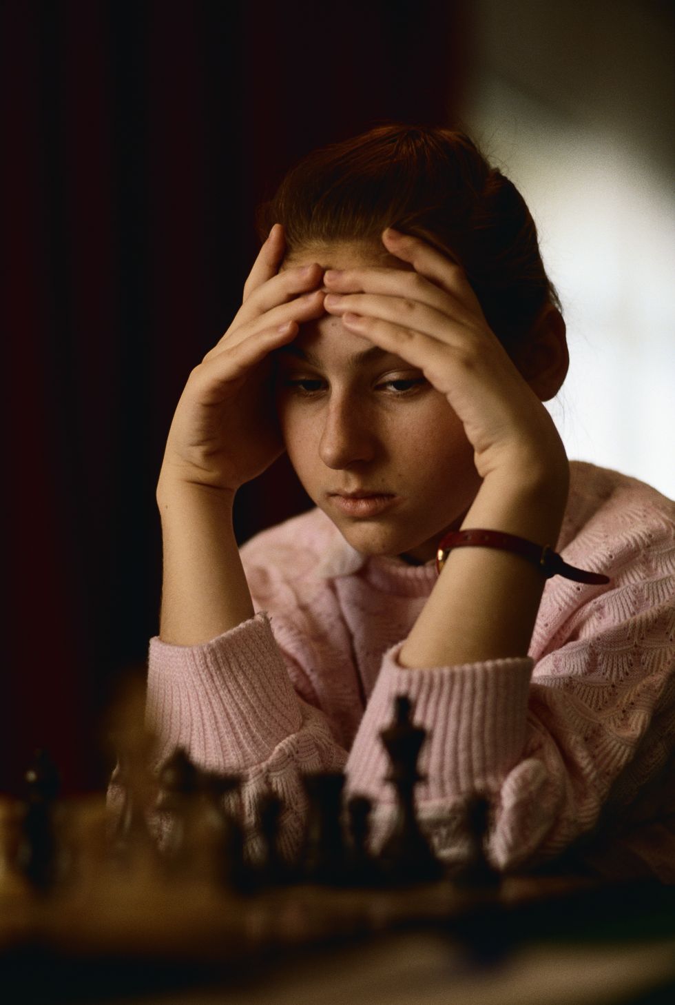 twelve year old hungarian chess prodigy judith polgar during a france hungary game photo by yves forestiersygma via getty images