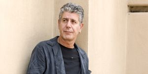 american chef anthony bourdain in the liberdade area of sao paulo, brazil bourdain hosts the tv show no reservations for the travel channel in the us and is the chef at large for brasserie les halles in new york city photo by paulo fridmancorbis via getty images