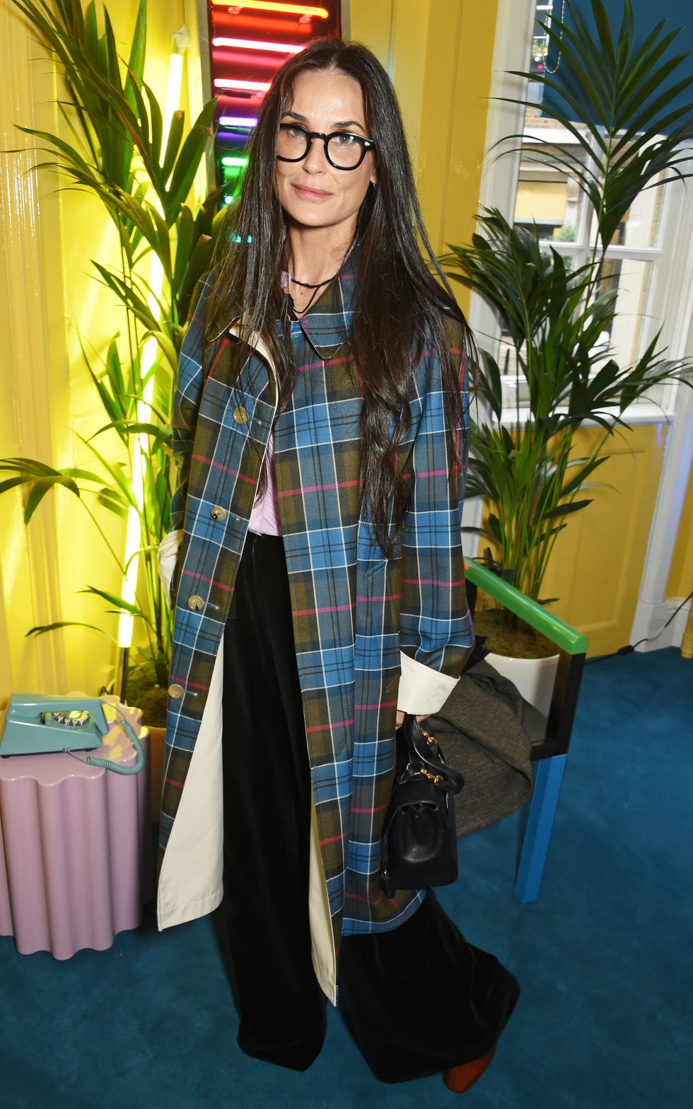 demi moore attends a drinks reception and dinner