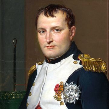 painting of napoleon bonaparte in a military uniform