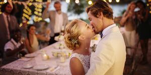 Photograph, Yellow, Ceremony, Event, Wedding, Bride, Lighting, Interaction, Wedding reception, Happy, 