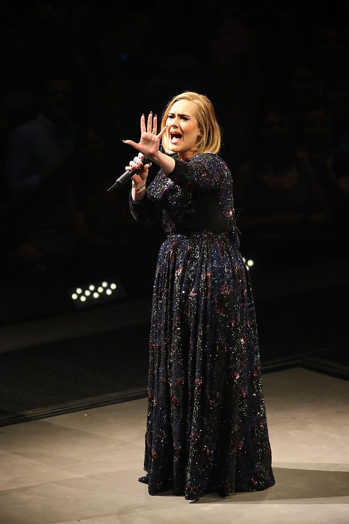 st paul, mn july 05 singer adele performs during the opening night of her north american concert tour at the xcel energy center on july 5, 2016 in st paul, minnesota photo by adam bettchergetty images for bt pr