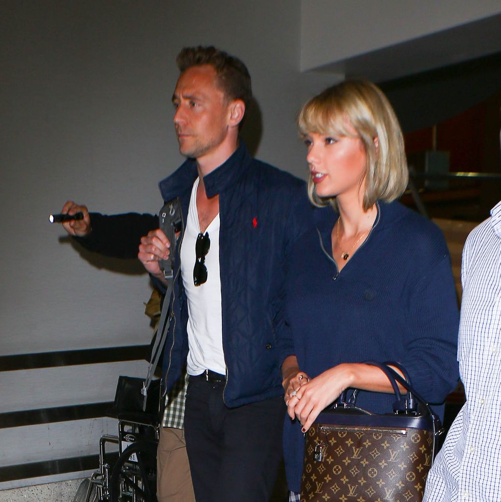 los angeles, ca   july 06 taylor swift and tom hiddleston are seen at lax on july 06, 2016 in los angeles, california  photo by starzflybauer griffingc images