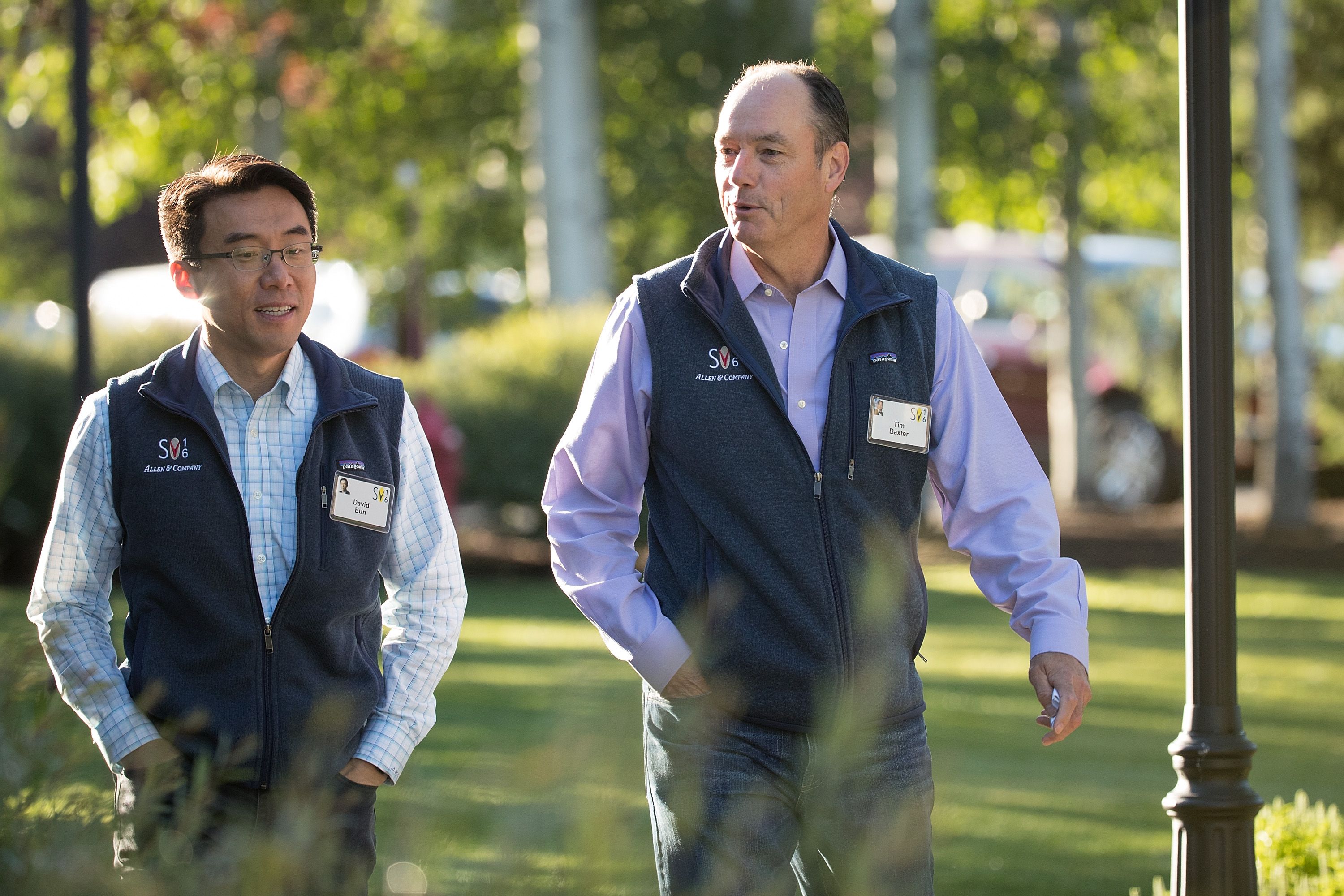 The Corporate Fleece Vest Look