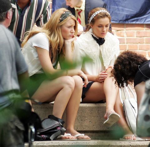 blake lively and leighton meester on gossip girl