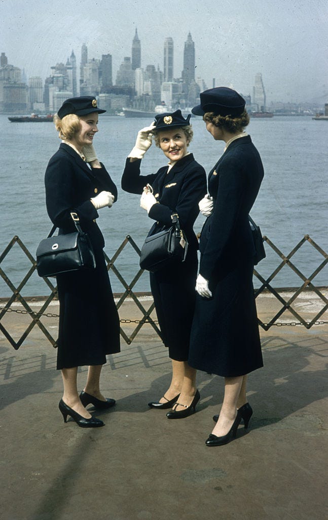 40 Rare Pictures of Flight Attendants Through History