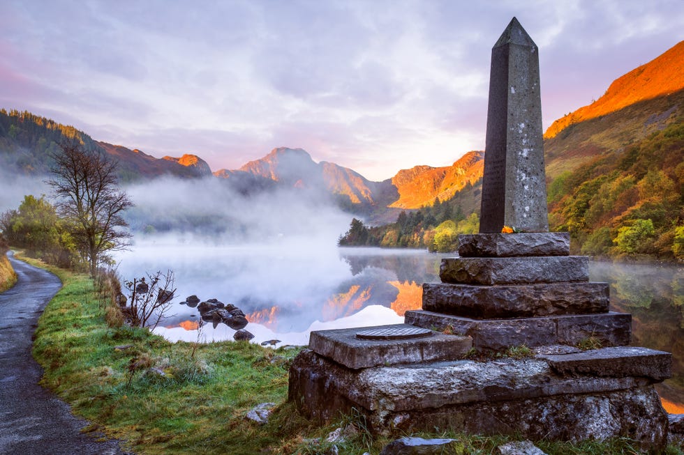 Monument at Llyn Crafnant, Snowdonia, Wales