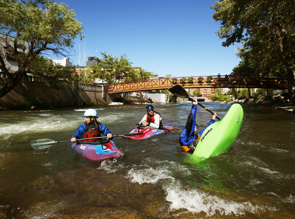 Water transportation, Water, Vehicle, Boat, Boating, Outdoor recreation, Kayak, Kayaking, Recreation, Waterway, 