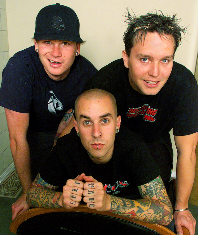 blink182 in west hollywood in 2001