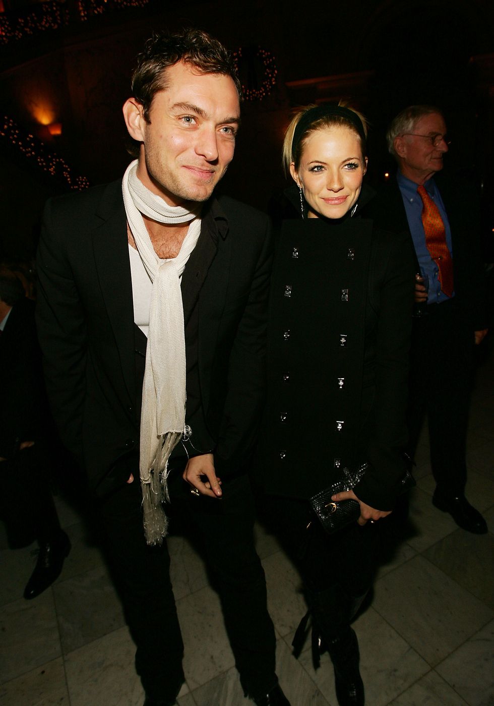 new york   december 11  hollywood reporter and us tabs out   actor jude law and actress sienna miller attend the casanova special screening after party at the metropolitan club december 11, 2005 in new york city  photo by evan agostinigetty images