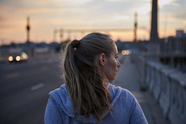 Backview of woman