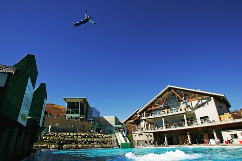 Sky, Flip (acrobatic), Leisure, Vacation, House, Recreation, Vehicle, Extreme sport, Tourism, Sea, 