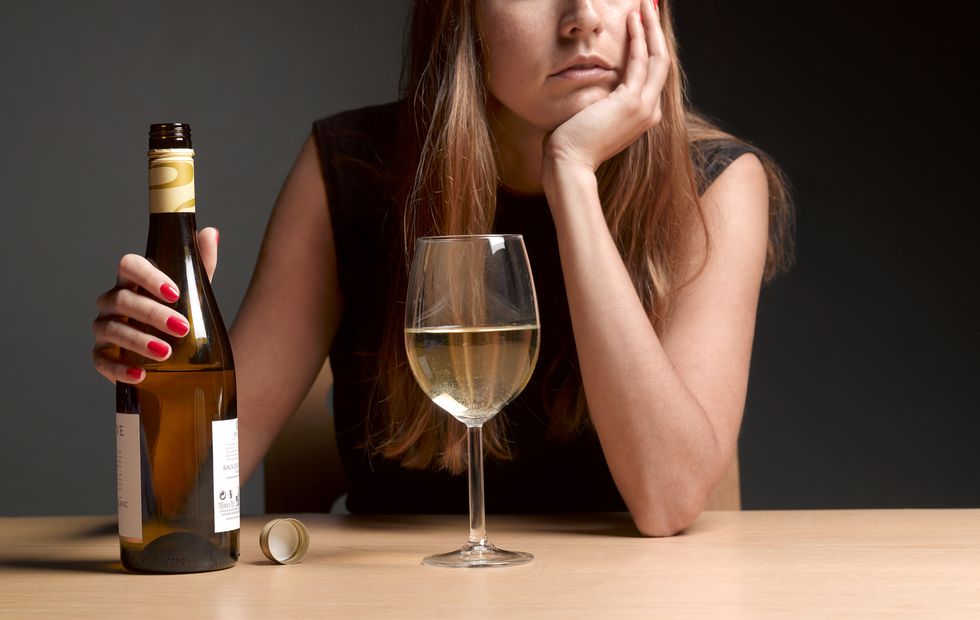 alcoholic women with depression