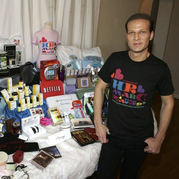 los angeles, ca   february 23  lash fary owner of distincetive assets in front of the the mirage hotel and casino las vegas everyone wins at the oscars nominee gift bag produced by distinctive assets february 23 2006 in los angeles california  photo by frazer harrisongetty images