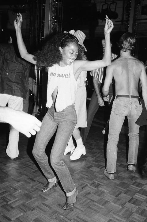 new york, ny 1979 diana ross dancing at studio 54, 1979, in new york city photo by sonia moskowitzgetty images