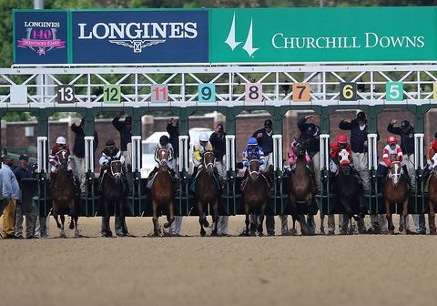 may 01 2014 untapable far left breaks from the starting gate at the 140th running of the kentucky oaks at churchill downs in louisville, kentucky photo by jim owensicon smicorbisicon sportswire via getty images