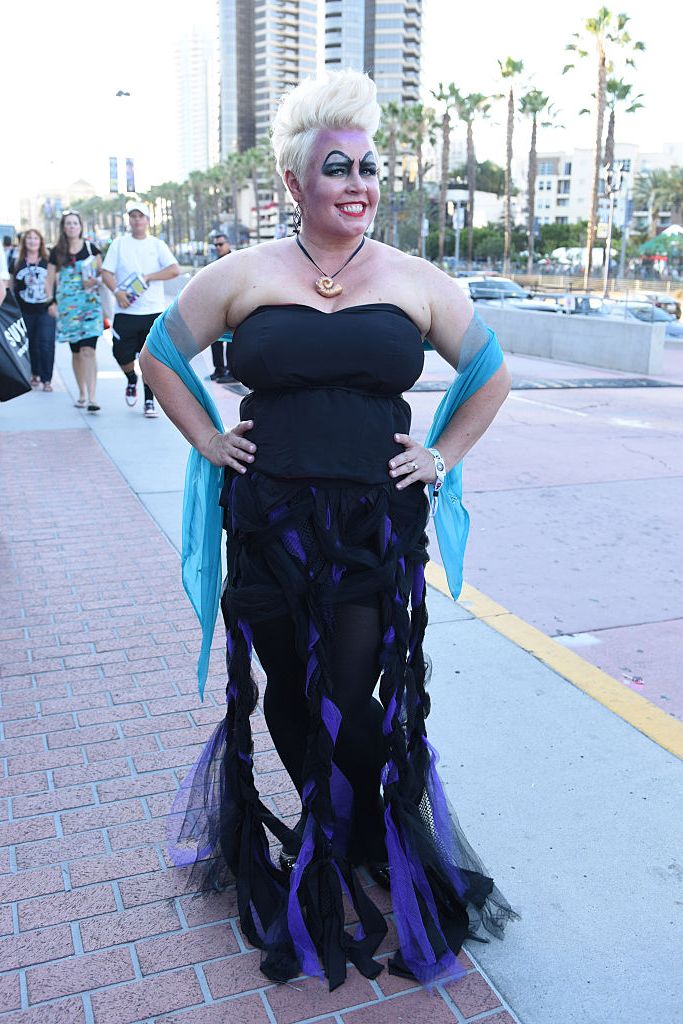 san diego, ca july 22 an ursula cosplayers attends comic con international 2016 on july 20, 2016 in san diego, california photo by vivien killileagetty images