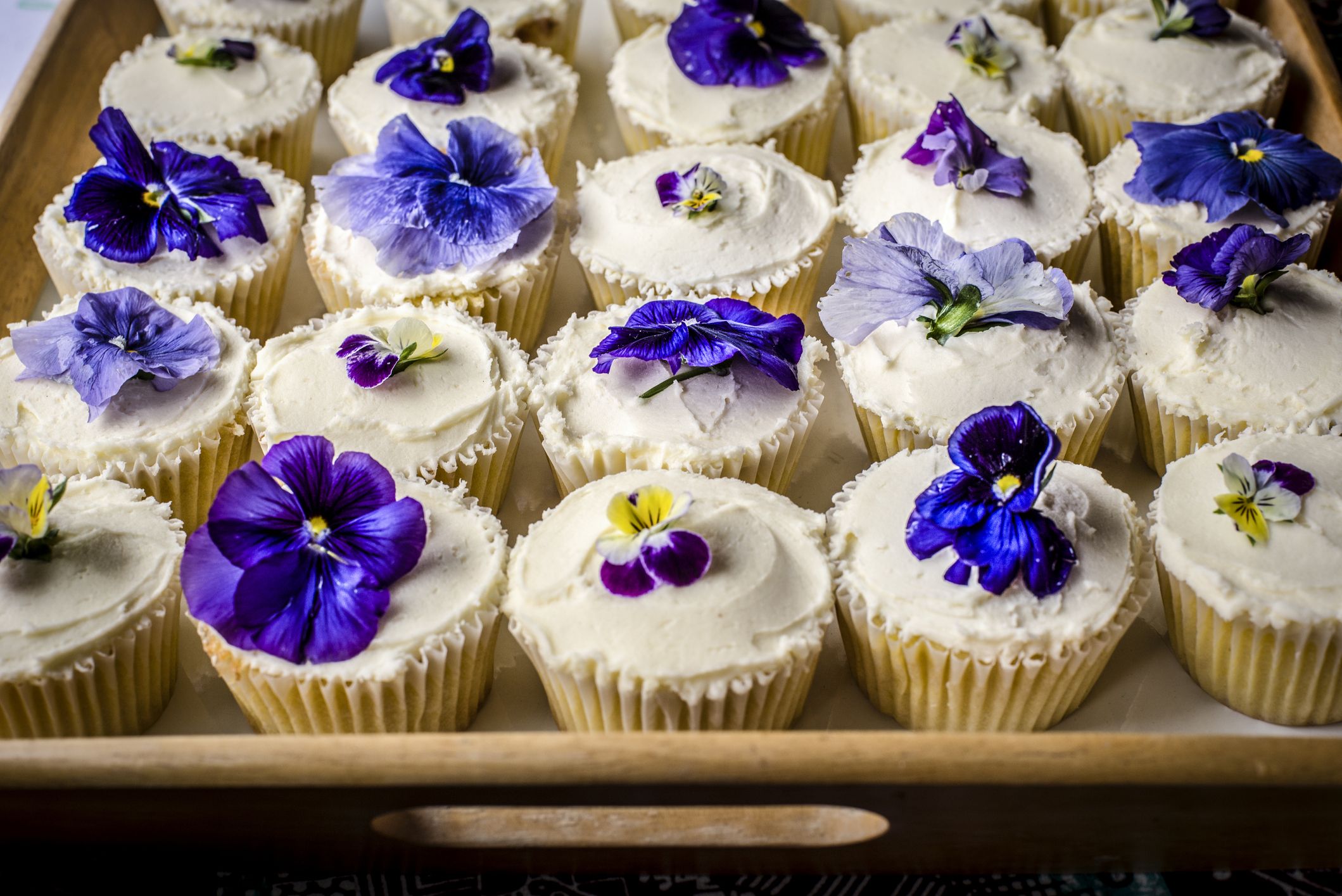Edible-Flowers Cupcakes Recipe