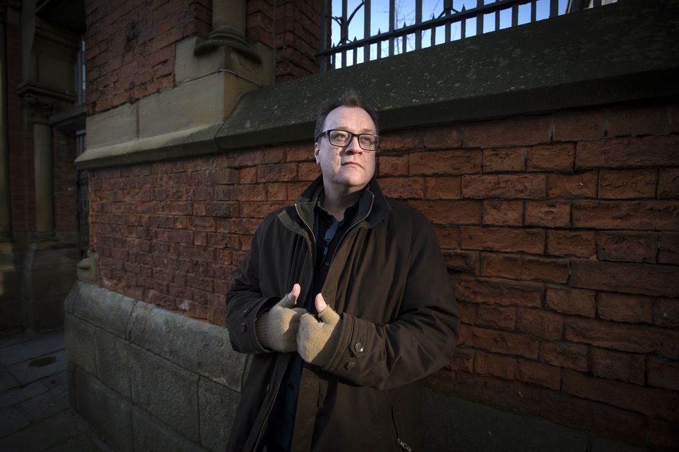 british television screenwriter and director russell t davies, pictured in manchester, 14th january 2016 photo by colin mcphersoncorbis via getty images
