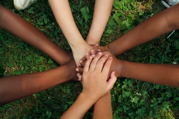 hands of children