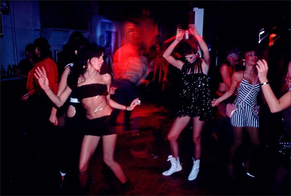 dancing at the mudd club in new york in 1979