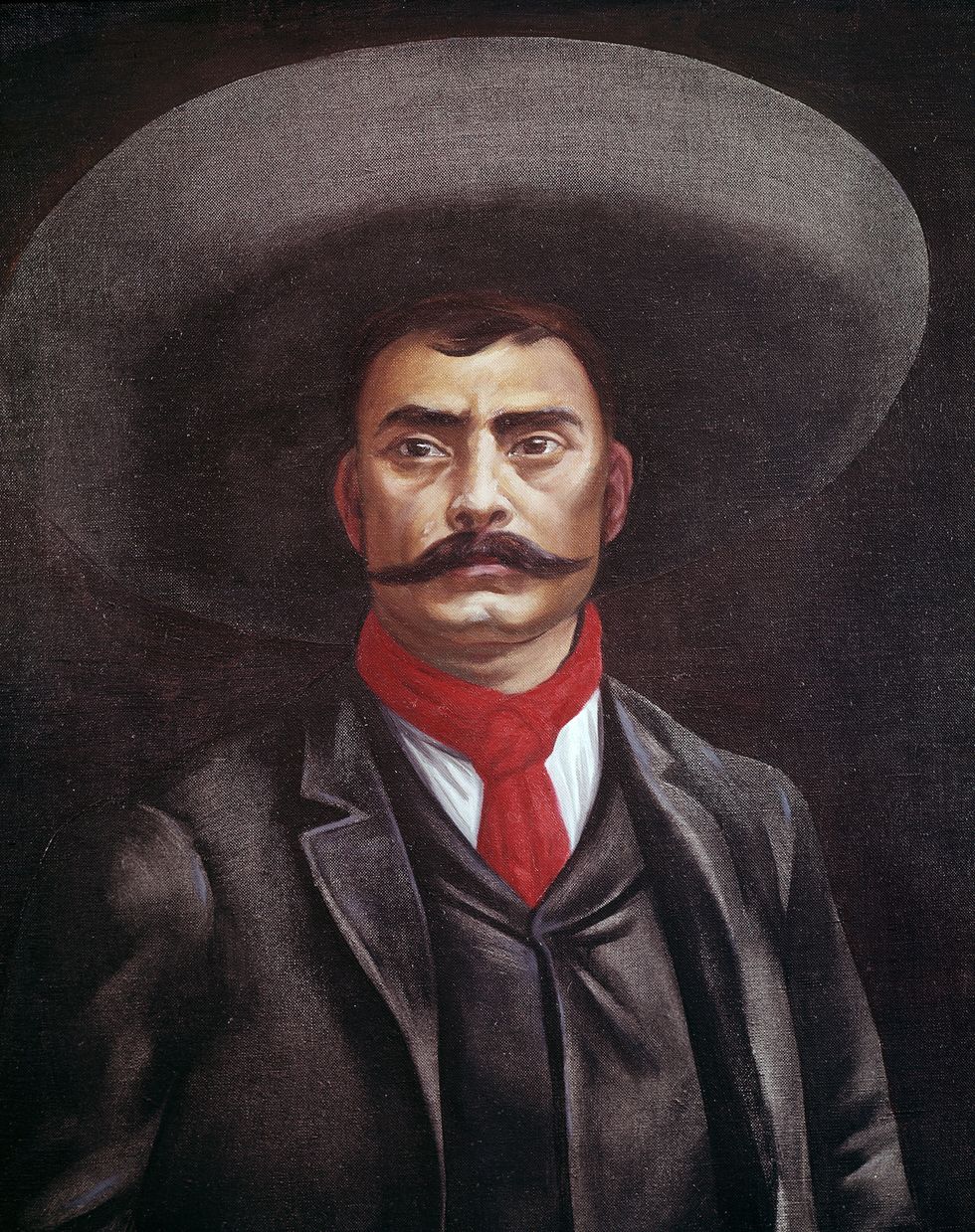 portrait of emiliano zapata, 1883 1919, mexican revolutionary   artist unknown   museo nacional de historia, castillo de chapultepec, mexico photo by leemagecorbis via getty images