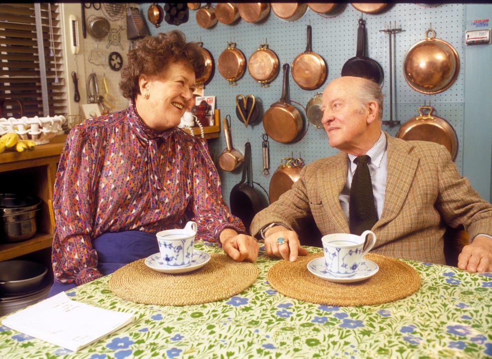 Julia and Paul Child in Their home