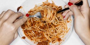 pasta, carbs, spaghetti