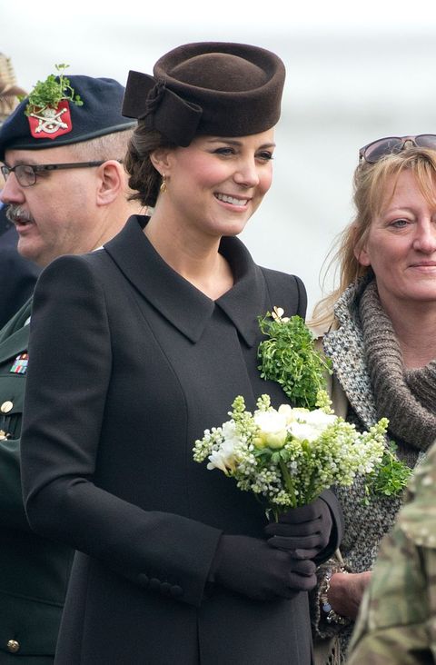Facial expression, Ceremony, Fashion, Event, Smile, Formal wear, Military, Dress, Headgear, Official, 