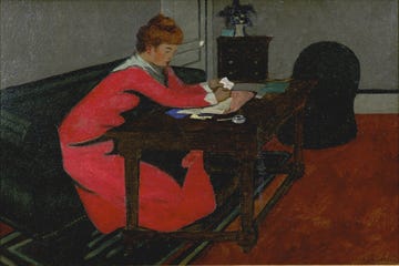 Misia at her desk, 1897