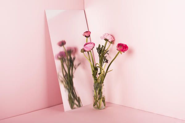Pink, Vase, Flower, Cut flowers, Plant, Branch, Flowerpot, Twig, Still life photography, Artificial flower, 