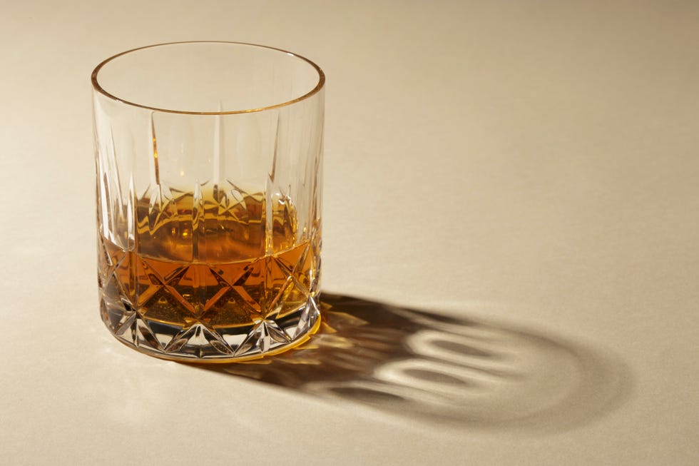 Old fashioned glass, Highball glass, Glass, Drink, Drinkware, Tumbler, Beer glass, Distilled beverage, Liqueur, Alcohol, 
