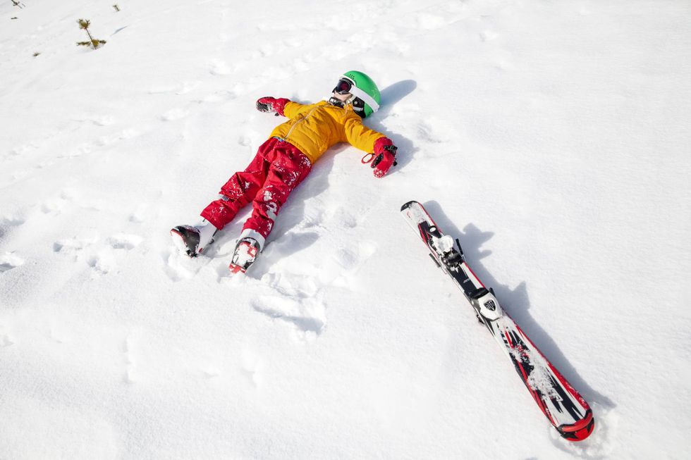 Skier, Snow, Winter sport, Slopestyle, Recreation, Ski boot, Alpine skiing, Sports equipment, Ski, Ski Equipment, 