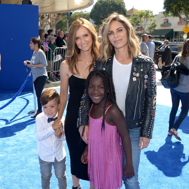 Jillian Michaels family Premiere Of Warner Bros. Pictures' 'Storks' - Red Carpet