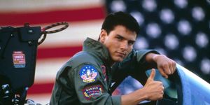 american actor tom cruise on the set of top gun, directed by tony scott photo by paramount picturessunset boulevardcorbis via getty images