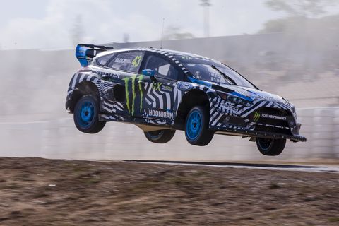 ken block during the race of barcelona rx corresponding to the fia world rallycross, played at circuit barcelona catalunya on 17th sep 2016 in barcelona, spain photo by urbanandsportnurphoto via getty images