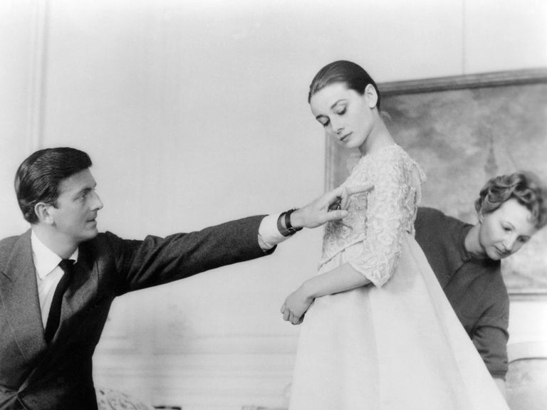 Hubert de Givenchy with Audrey Hepburn
