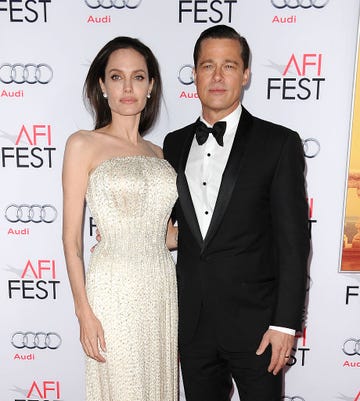 hollywood, ca november 05 angelina jolie and brad pitt attend the premiere of by the sea at the 2015 afi fest at tcl chinese 6 theatres on november 5, 2015 in hollywood, california photo by jason laverisfilmmagic