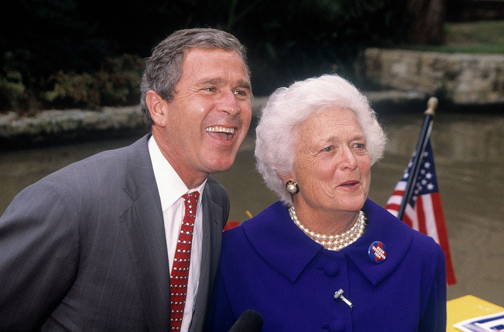 George W. Bush - Laura and I are saddened by the passing