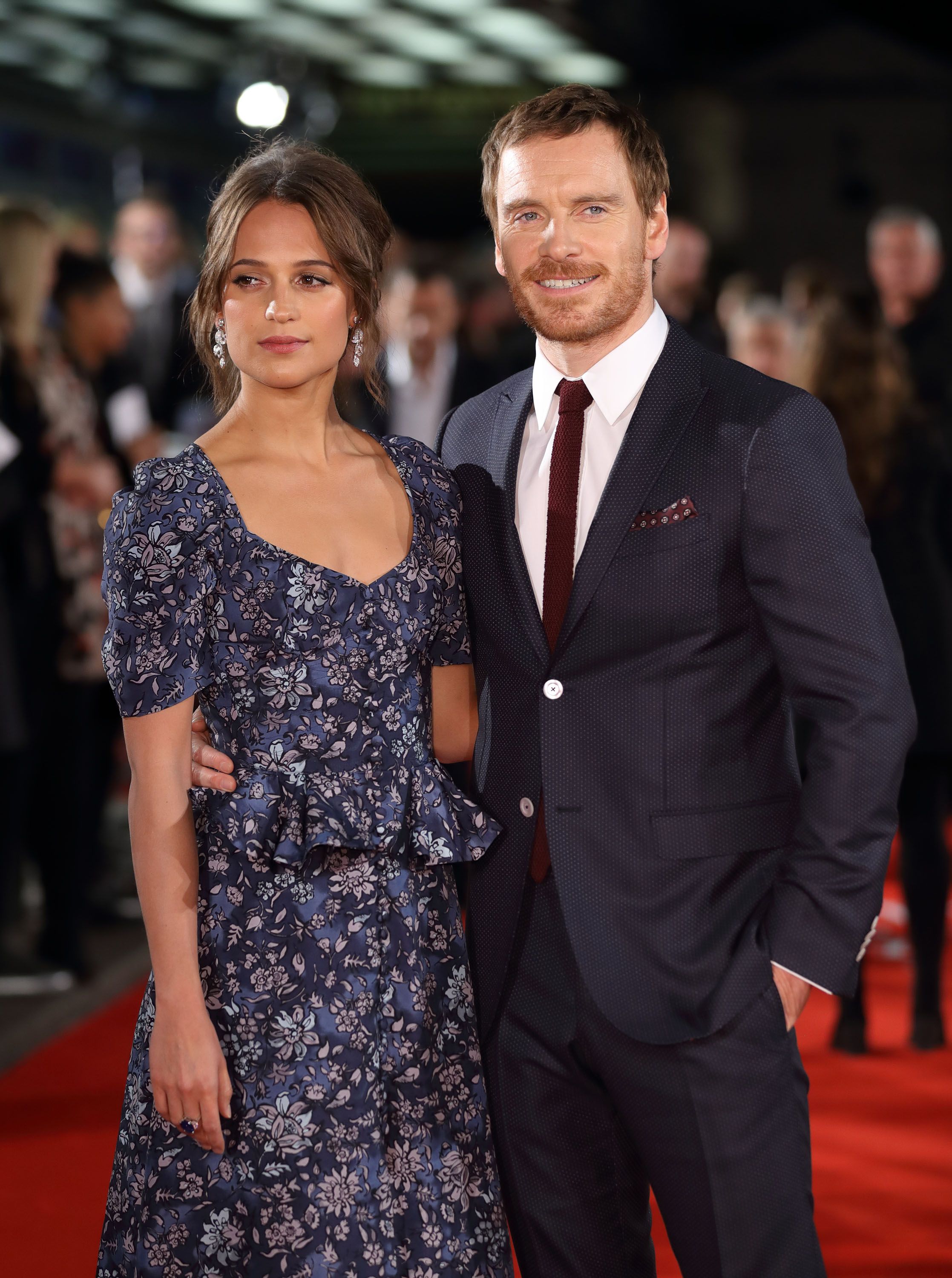 Alicia Vikander and Michael Fassbender Red Carpet Oct. 2016