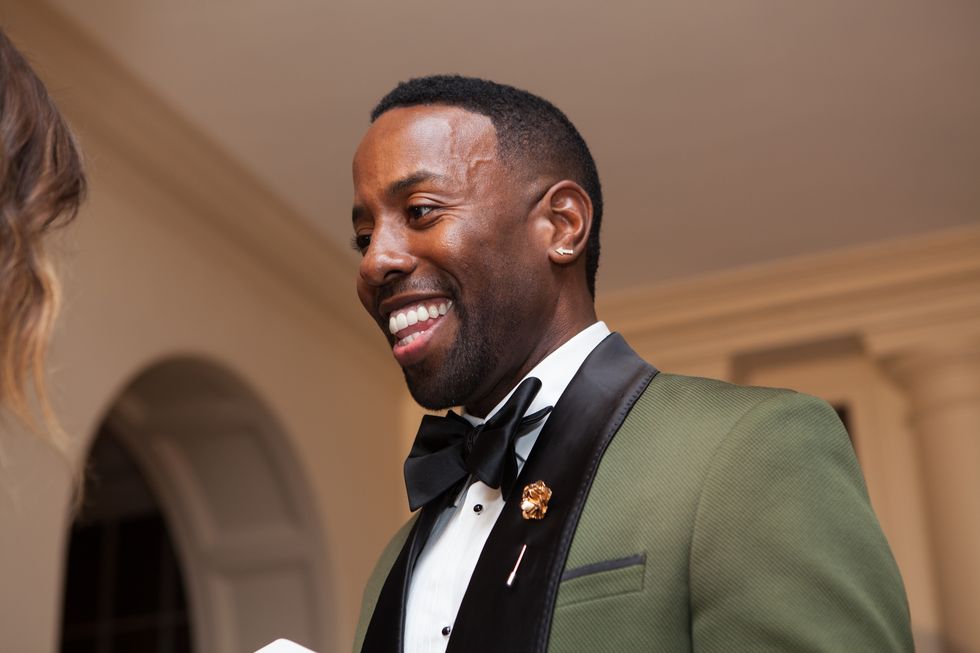 mr johnny wright, first lady michelle obamas hairstylist, speaks with media, as he arrives at the white house in washington, dc, usa on 18 october 2016, for the italy state dinner for prime minister of italy matteo renzi and his wife agnese landini, hosted by us president barack obama and first lady michelle obama, their final state dinner photo by cheriss maynurphoto via getty images