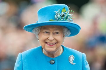 queen elizabeth ii toert over queen mother square in oktober 2016