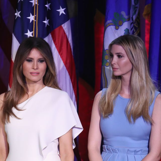 new york, ny   november 09 melania trump and ivanka trump stand on stage during republican president elect donald trumps election night event at the new york hilton midtown in the early morning hours of november 9, 2016 in new york city donald trump defeated democratic presidential nominee hillary clinton to become the 45th president of the united states  photo by mark wilsongetty images