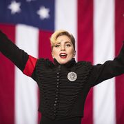 Lady Gaga Performs at a Hillary Clinton Campaign Rally