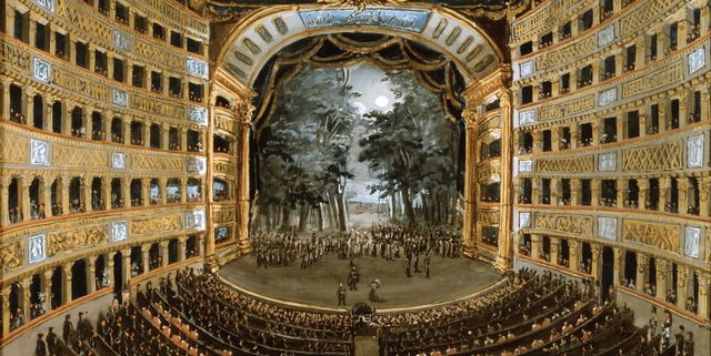 Interior of the Theatre of San Carlo.